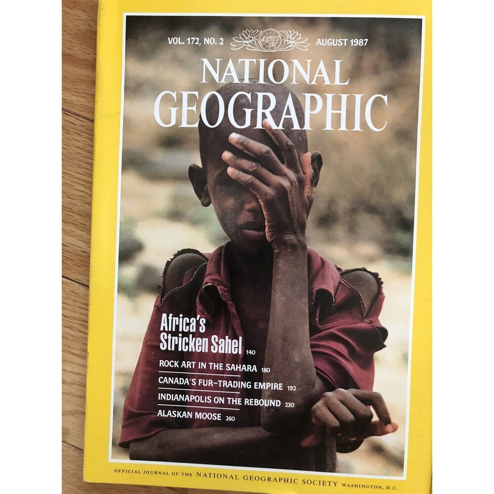 Vintage National Geographic Magazine Lot of 5 + Map 1987 August Thru Dec Issues - Picture 2 of 7
